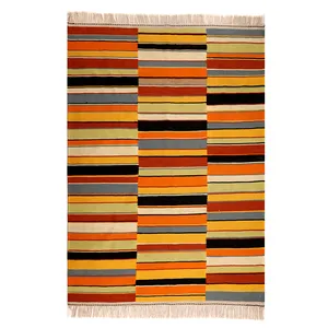 گلیم دستبافت سه متری مدل دکوراتیو کد1407133