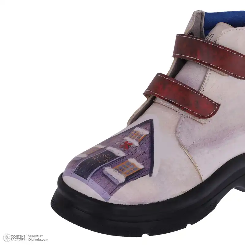 نیم بوت دخترانه دندی مدل dnd-vian01 طرح snowy