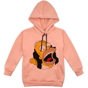  هودی پسرانه مدل سیمپسون کد F112 رنگ گلبهی