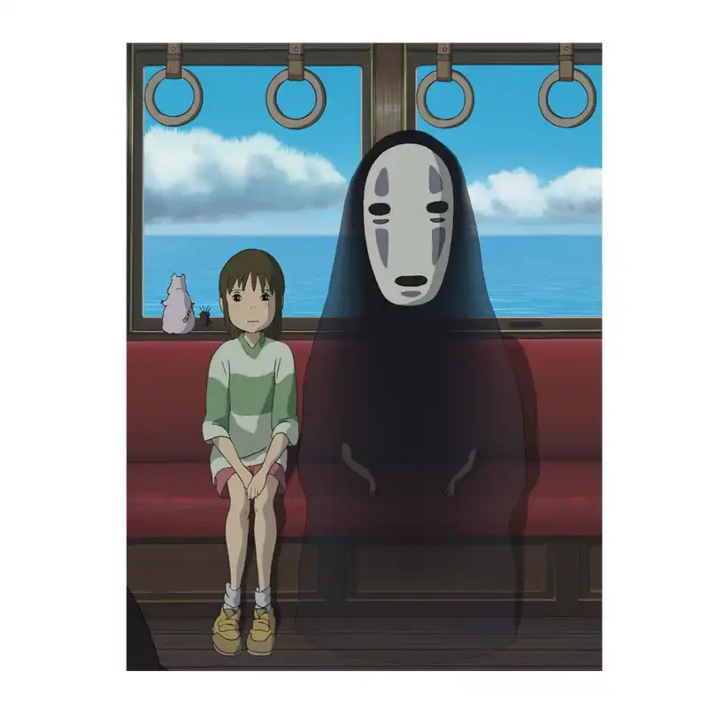 پوستر طرح انیمه شهر اشباح مدل نو فیس