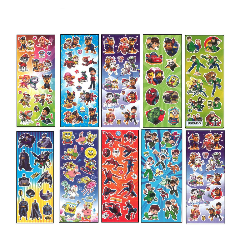 برچسب طرح عروسکی پسرانه کد 50 NGHC مجموعه 50 عددی