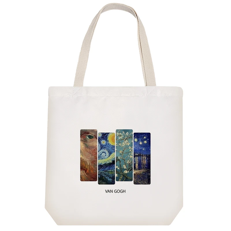 ساک خرید خندالو طرح ونسان ونگوگ Van Gogh کد H37