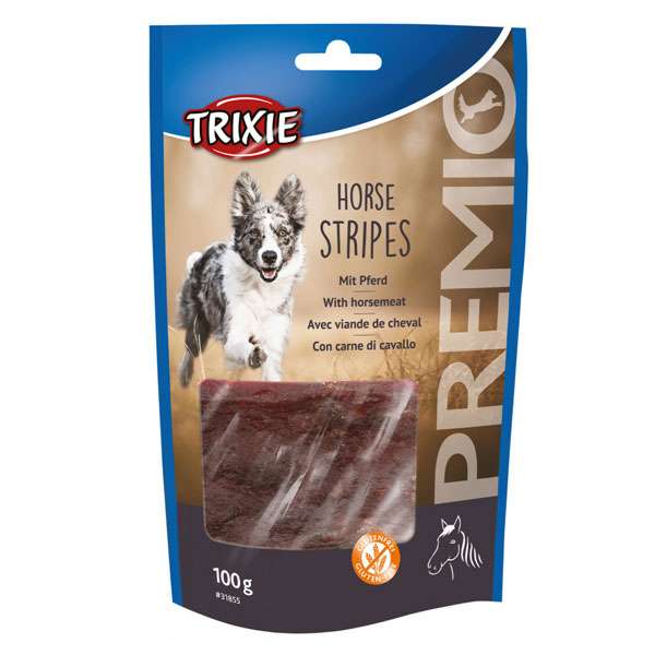 غذای تشویقی سگ تریکسی مدل HORSE STRIPES وزن 100 گرم