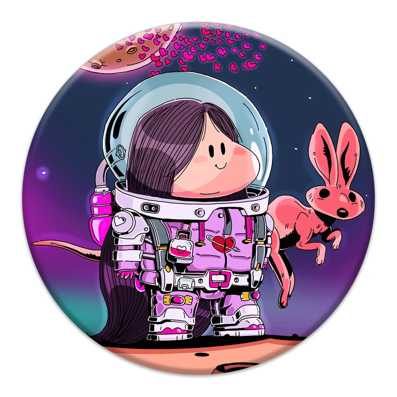 برچسب موبایل مدل Astronaut مناسب برای پایه نگهدارنده مغناطیسی