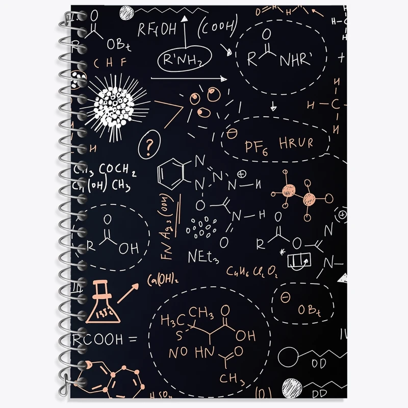 دفتر لغت 50 برگ خندالو طرح شیمی کد N321