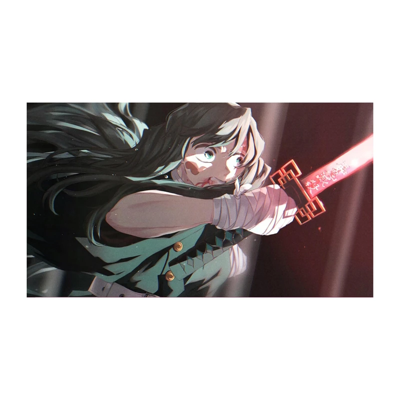 استیکر لپ تاپ و موبایل مدل انیمه طرح شیطان کش مویچیرو توکیتو demon slayer Muichiro Tokito کد 383