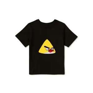 تی شرت آستین کوتاه پسرانه مدل نخ پنبه ای پرنده خشمگین کد BZ2 angry Birds
