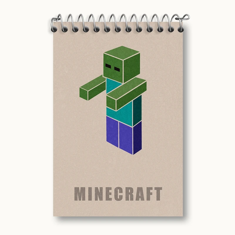 دفتر یادداشت 50 برگ خندالو مدل ماینکرافت (Minecraft) کد F1995