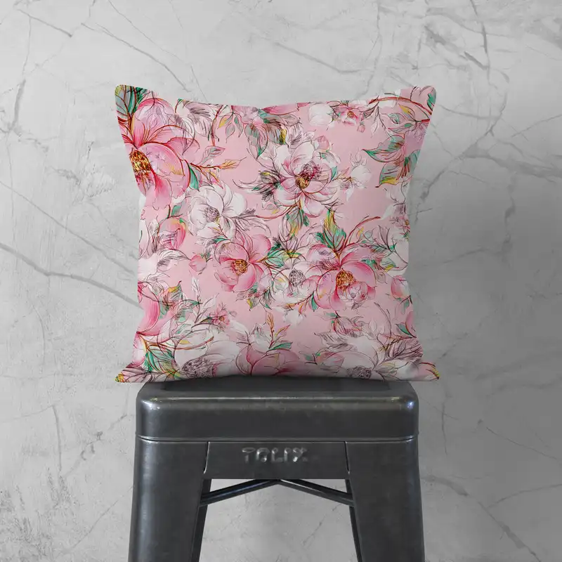 کاور کوسن مدل گل دورو طرح دار کد 1400185