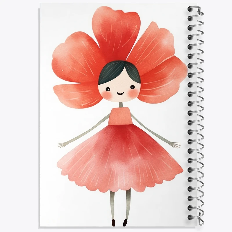 دفتر نقاشی 50 برگ خندالو طرح دخترانه کد F2627