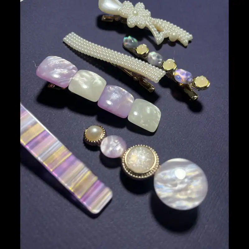 گیره مو زنانه مدل لوکس وارداتی کد F مجموعه 6 عددی