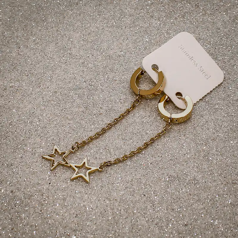 گوشواره زنانه طرح ستاره کد 1003