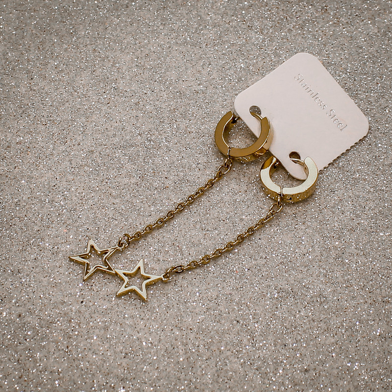 گوشواره زنانه طرح ستاره کد 1003