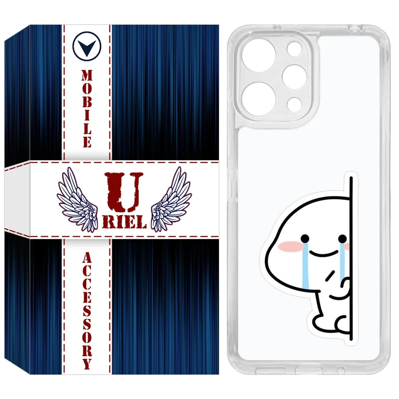 کاور یوریل مدل Clear کد 91 طرح اشک مناسب برای گوشی موبایل شیائومی Redmi 12 4G / 12 5G