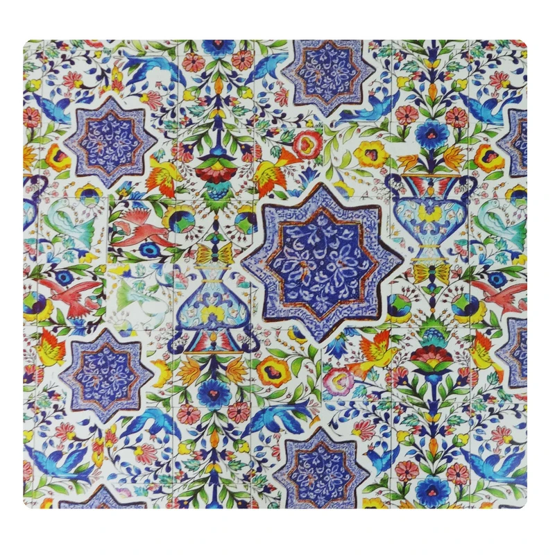 کاغذ کادو طرح کاشی سنتی کد KK02 بسته 5 عددی