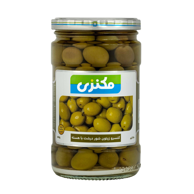زیتون شور درشت با هسته مکنزی - 660 گرم