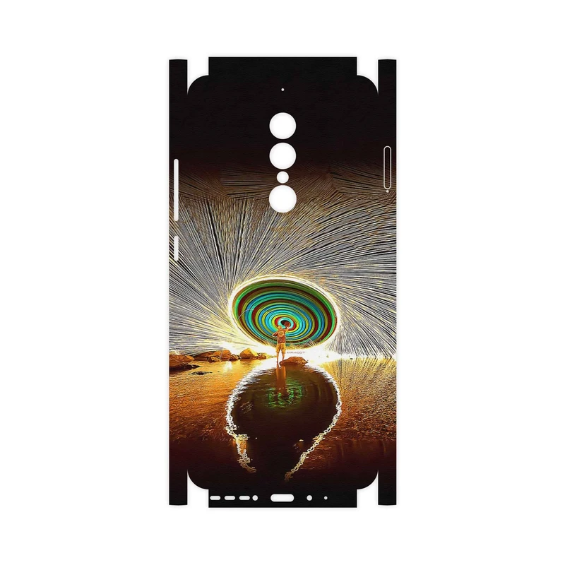 برچسب پوششی ماهوت مدل Night Light Fountain-FullSkin مناسب برای گوشی موبایل جی ال ایکس Shahin