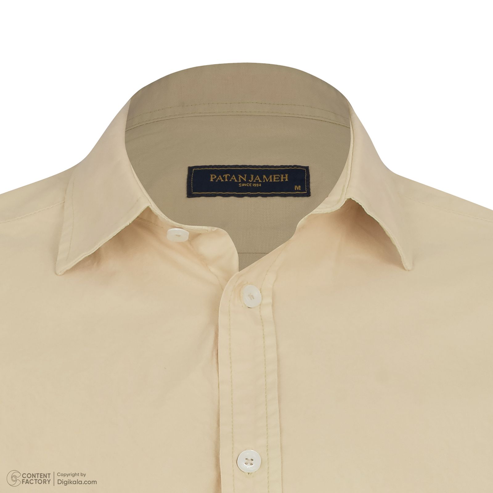 پیراهن آستین کوتاه یقه برگردان مردانه پاتن جامه مدل کتان MC8113 -  - 7