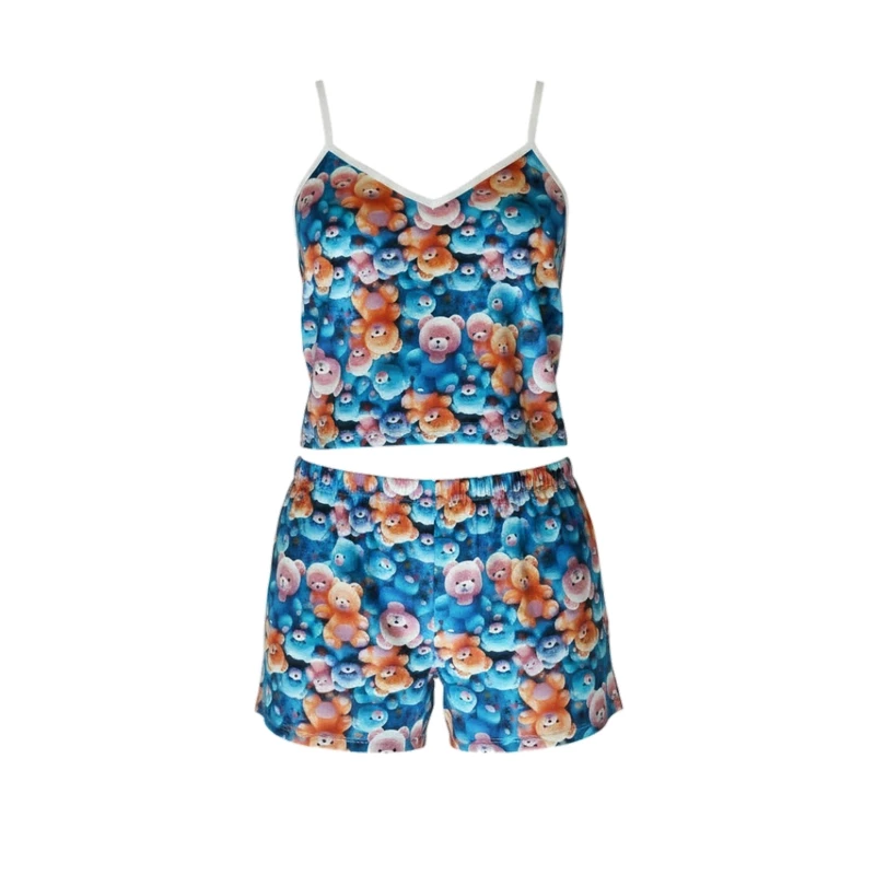 ست نیم تنه و شلوارک راحتی زنانه مدل Tbilisi