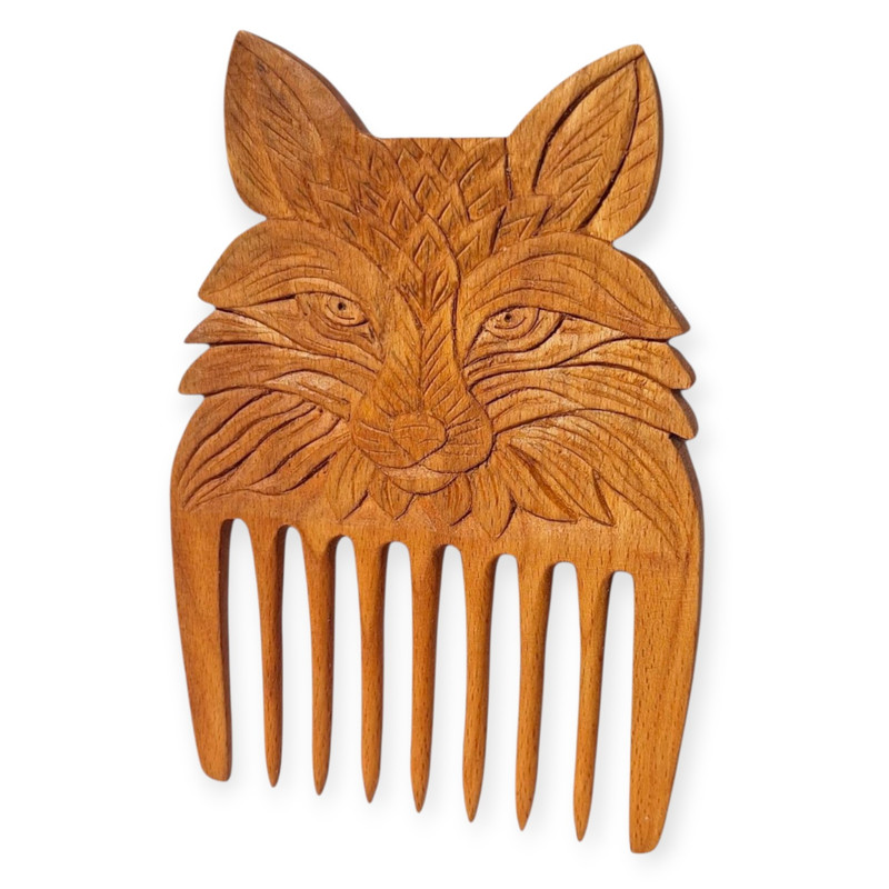 شانه مو مدل چوبی کد fox