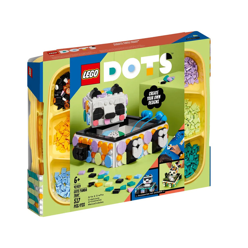 ساختنی لگو مدل DOTS Cute Panda Tray 41959