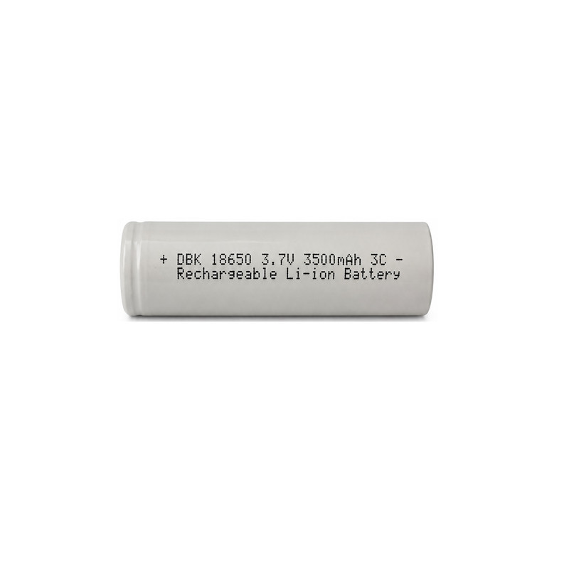 باتری لیتیومی قابل شارژ دی بی کی مدل 18650 3500mAh 3c 3.7V LI-ION ظرفیت 3500 میلی آمپر ساعت