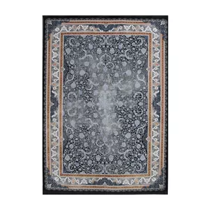 فرش ماشینی قصر ایرانیان کد 9086 زمینه خاکستری
