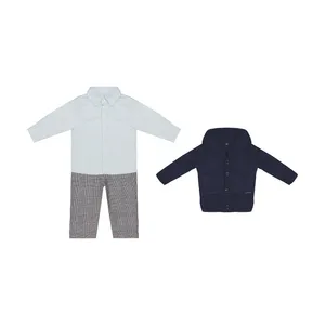ست 3 تکه لباس نوزادی پسرانه مونا رزا مدل 2141150-59