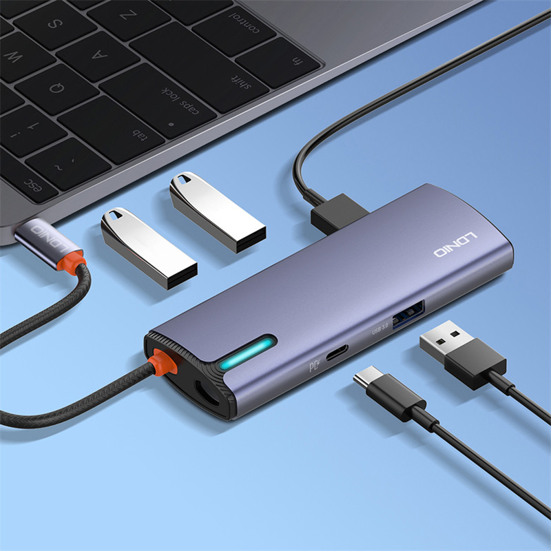 هاب 5 پورت USB-C الدینیو مدل DS-15U