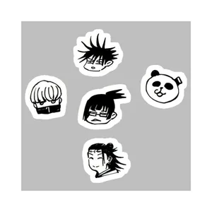 استیکر لپ تاپ و موبایل گوفی طرح انیمه جوجوتسو مدل kale مجموعه 5 عددی 