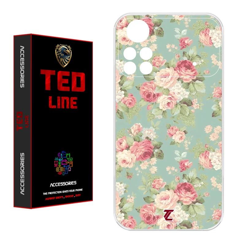 کاور تدلاین طرح گل کد 1224 مناسب برای گوشی موبایل شیائومی Poco X4 Pro