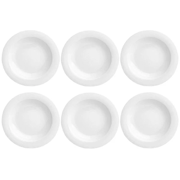 بشقاب خورش خوری چینی زرین ایران مدل h20 بسته 6 عددی