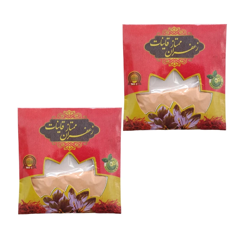 پودر زعفران قائنات - 25 گرم بسته 2 عددی