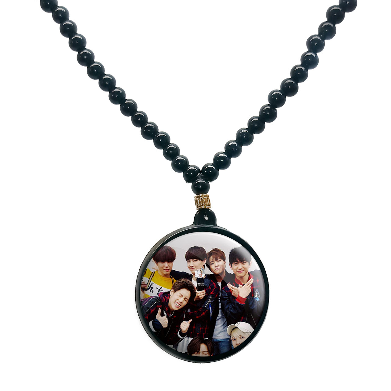 گردنبند پرمانه طرح GOT7 کد pmd.19090 مدل دو طرفه