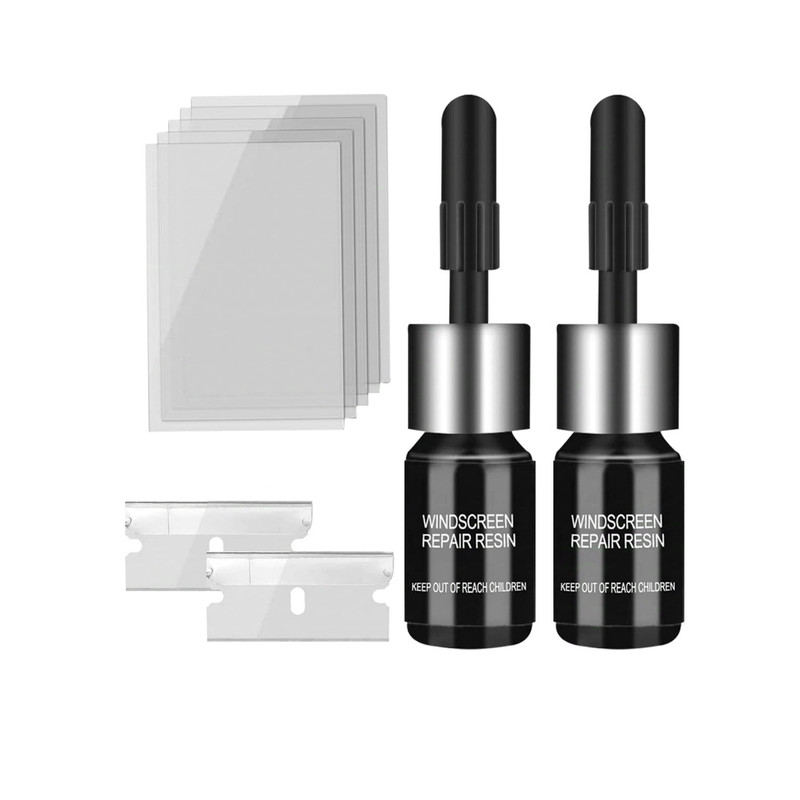 کیت ترمیم ترک شیشه اتومبیل مدل های گلس طرح UV بسته ۲ عددی