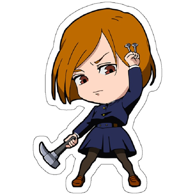 استیکر لپ تاپ مدل Chibi Nobara Jujutsu Kaisen