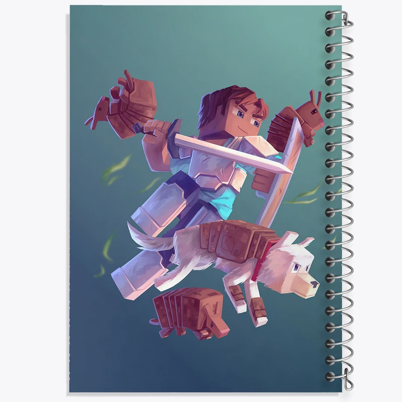 دفتر نت موسیقی 50 برگ خندالو مدل بازی ماینکرافت (Minecraft) کد 36985