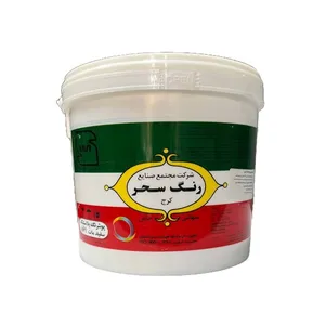 رنگ پلاستیک سفید مات رنگ سحر کد 861 وزن 4 کیلوگرم