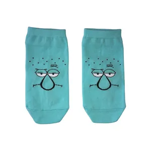 جوراب ساق کوتاه دخترانه مدل اختاپوس باب اسفنجی کد 1368