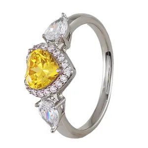 انگشتر زنانه ژوپینگ مدل قلب کد bb462