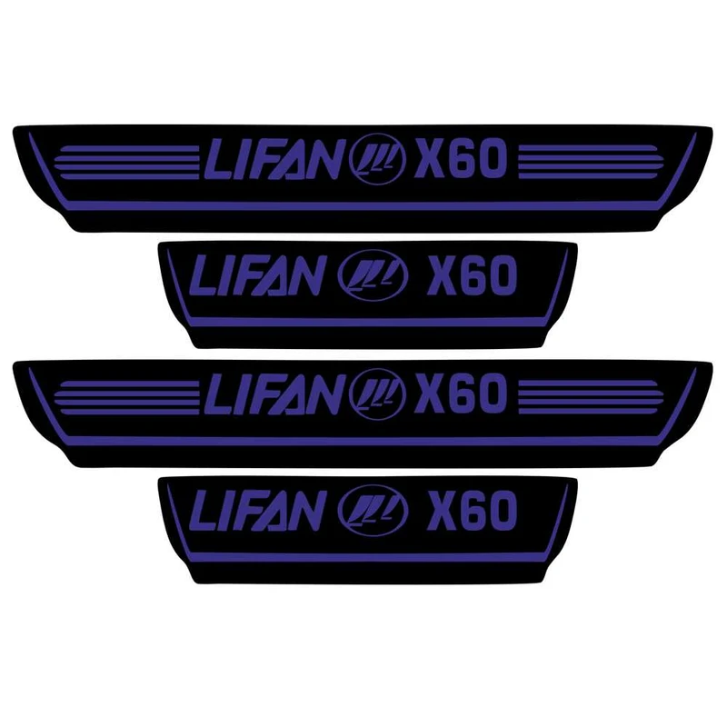   برچسب بدنه خودرو اسپرت غدیر مدل CH BL YA59 A160 مناسب برای لیفانX60 بسته 4 عددی