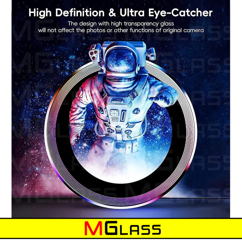 محافظ لنز دوربین ام‌گلس مدل Ring-Metal-MG مناسب برای گوشی موبایل شیائومی Poco X6 Pro