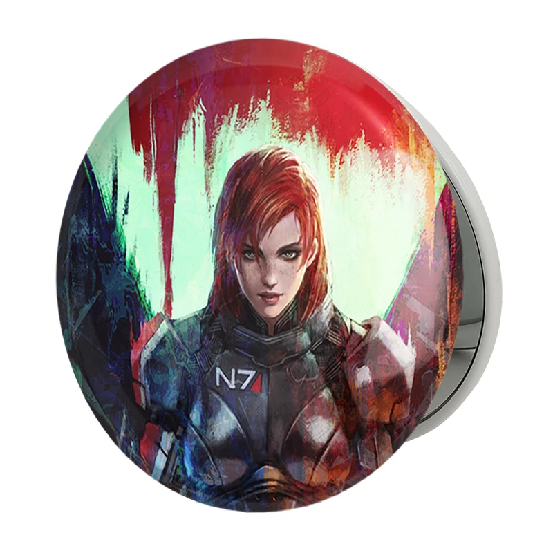 آینه جیبی خندالو طرح بازی مس افکت (Mass Effect) مدل تاشو کد 31539