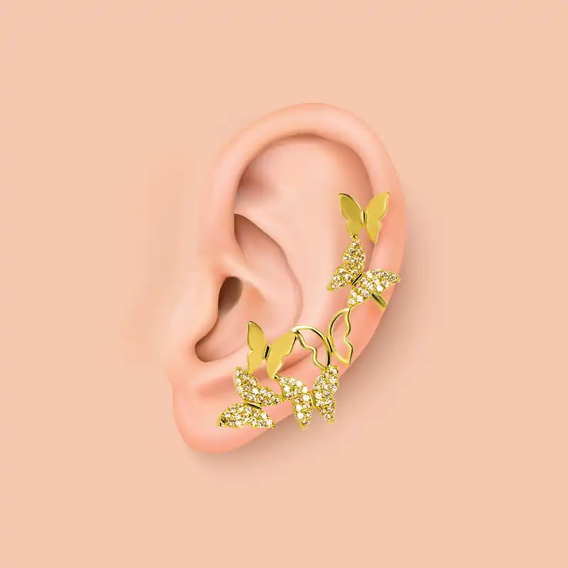 پیرسینگ گوش زنانه پایتخت مدل PS1060 ایرکراس