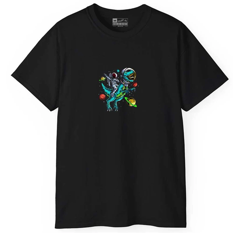 تی شرت آستین کوتاه مردانه پاد آفرین مدل اسپرت طرح فضانورد کد 0259