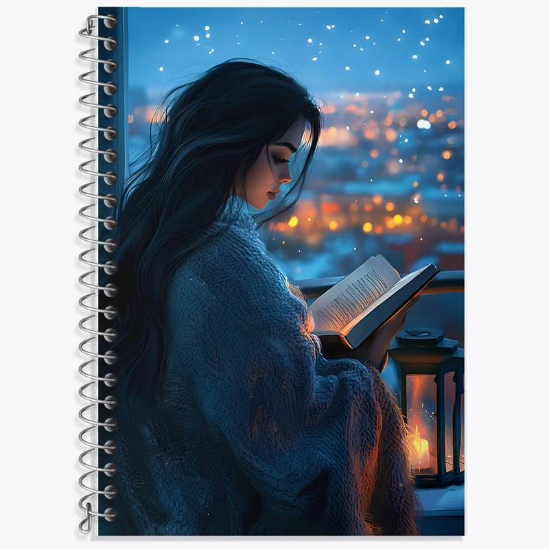 دفتر زبان 50 برگ خندالو مدل دو خط طرح دخترانه کد F6507