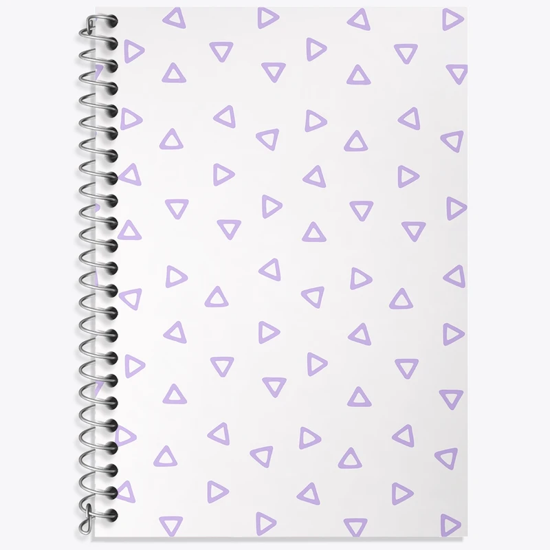 دفتر زبان 50 برگ خندالو مدل دو خط طرح پترن فانتزی کد N694