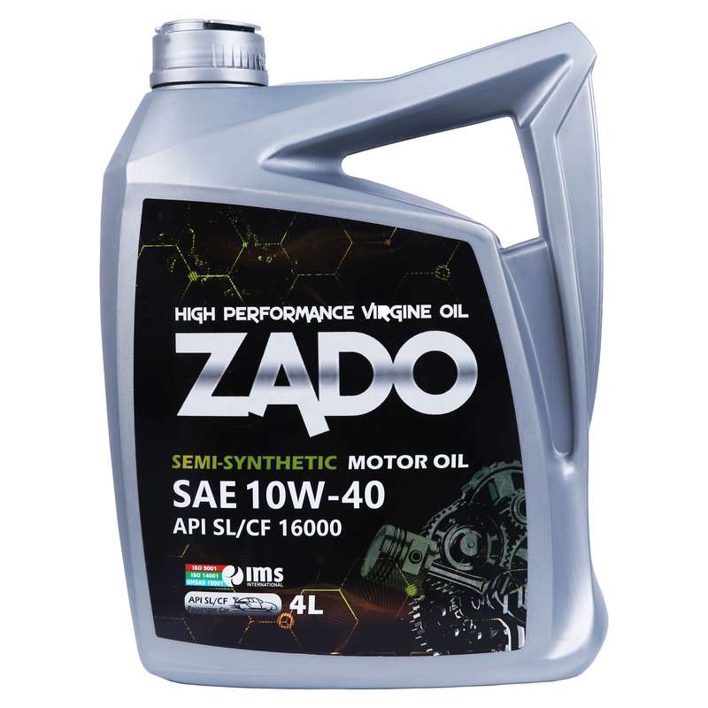 روغن موتور خودرو زادو مدل SAE 10W40-SL/CF-16000 حجم 4 لیتر
