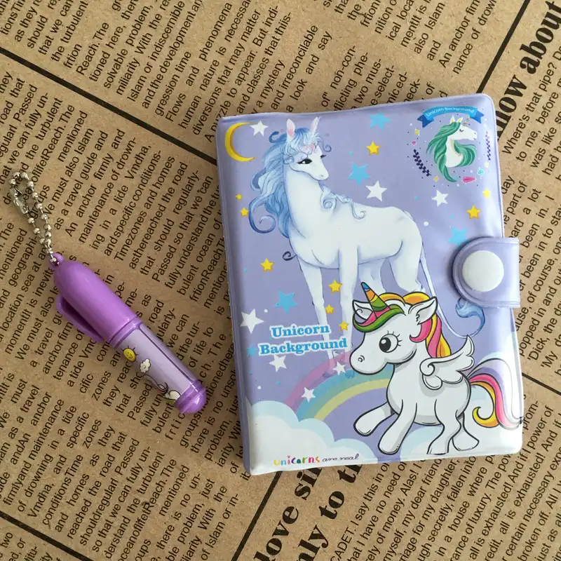 دفتر یادداشت 80 برگ طرح یونیکورن کد BAN.800 به همراه خودکار