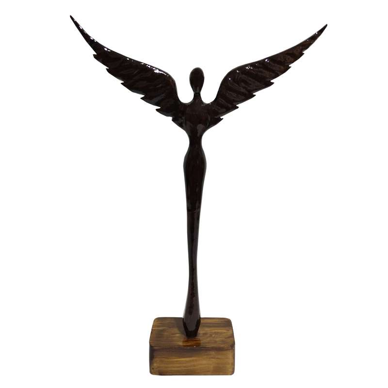 مجسمه چوبی طرح فرشته مدل 40117